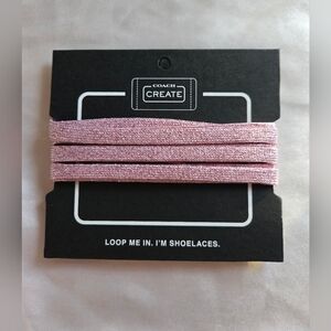 Coach Shimmering Pink Shoelaces